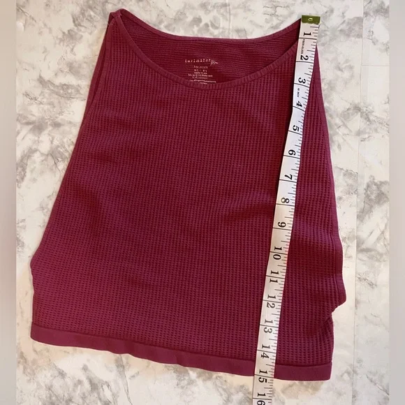 Free People Not So Basic Brami Top Burgundy Maroon Size M/L - Picture 5 of 8
